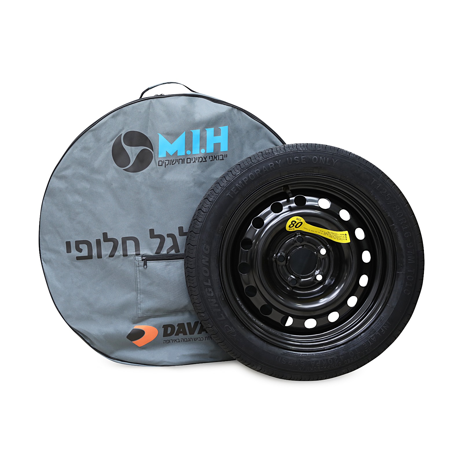 גלגל ספייר קומפלט – חישוק ברזל 16″
